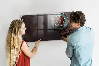 Pizarra magnética para dibujar taza de café