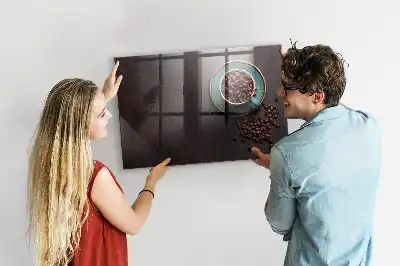 Pizarra magnética para dibujar taza de café