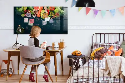 Pizarra magnética para dibujar modelo verduras en la mesa