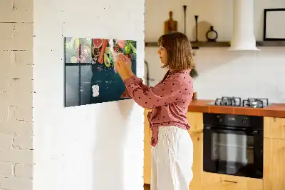 Pizarra magnética para dibujar modelo verduras en la mesa
