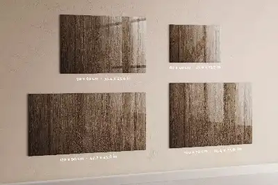 Pizarra magnética con rotulador en madera oscura