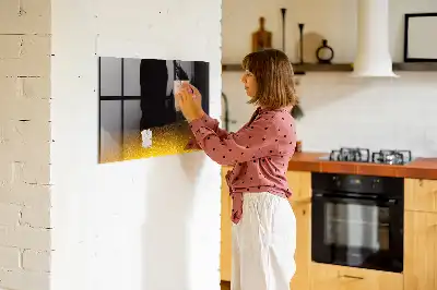 Pizarra magnética para dibujar jugo de naranja