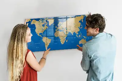 Pizarra magnética para dibujar diseño mundo