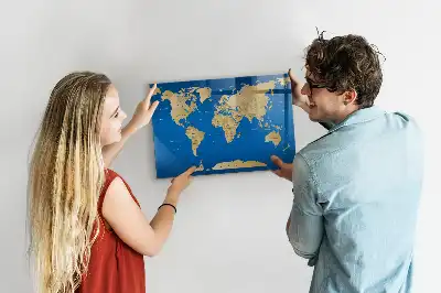 Pizarra magnética para dibujar diseño mundo
