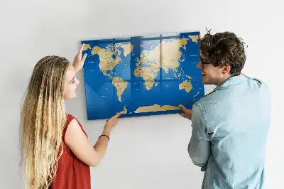 Pizarra magnética para dibujar diseño mundo