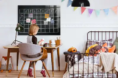 Pizarra magnética para dibujar con diseño de horario de clases