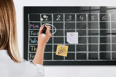 Pizarra magnética para dibujar con diseño de horario de clases