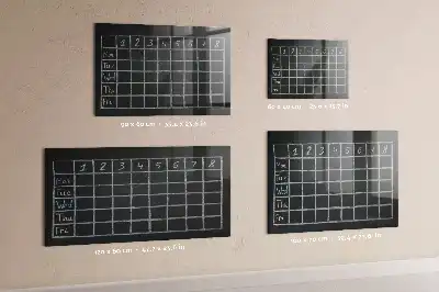 Pizarra magnética para dibujar con diseño de horario de clases