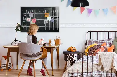 Pizarra magnética para dibujar con diseño de horario de clases