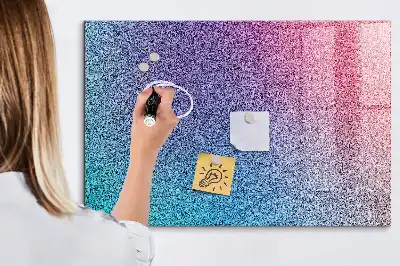 Pizarra magnética con rotulador con diseño de patrón en degradado
