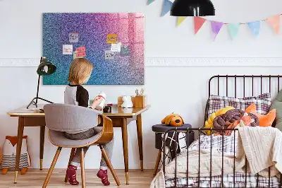 Pizarra magnética con rotulador con diseño de patrón en degradado