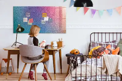 Pizarra magnética con rotulador con diseño de patrón en degradado