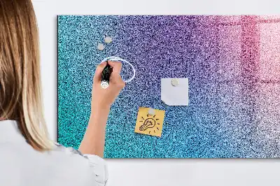 Pizarra magnética con rotulador con diseño de patrón en degradado