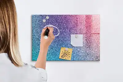 Pizarra magnética con rotulador con diseño de patrón en degradado