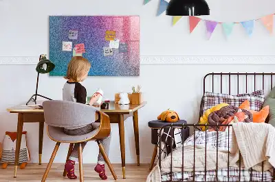 Pizarra magnética con rotulador con diseño de patrón en degradado