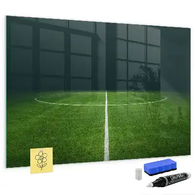 Pizarra magnética para dibujar con diseño de campo de fútbol