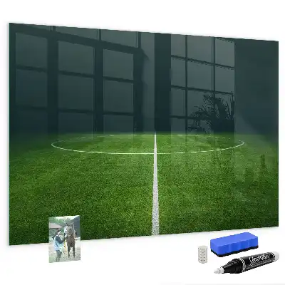 Pizarra magnética para dibujar con diseño de campo de fútbol