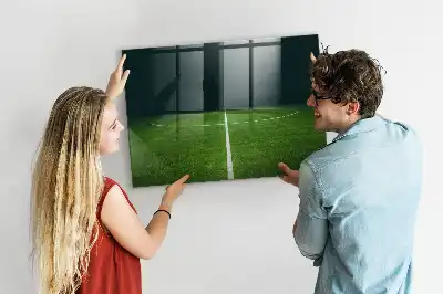 Pizarra magnética para dibujar con diseño de campo de fútbol