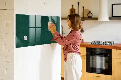 Pizarra magnética con rotulador diseño con patrón de hojas