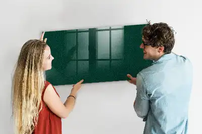 Pizarra magnética con rotulador diseño con patrón de hojas
