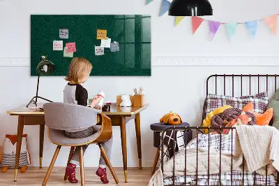 Pizarra magnética con rotulador diseño con patrón de hojas