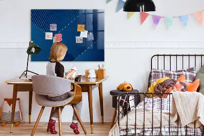 Pizarra magnética para dibujar diseño de abstracción decorativa