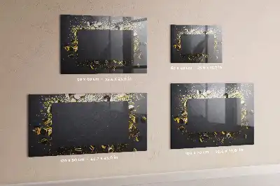 Pizarra magnética con rotulador y confeti dorado