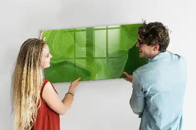 Pizarra magnética para dibujar diseño olas modernas
