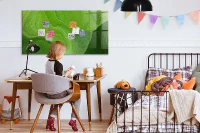 Pizarra magnética para dibujar diseño olas modernas