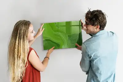 Pizarra magnética para dibujar diseño olas modernas