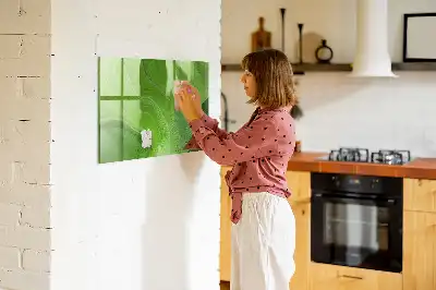 Pizarra magnética para dibujar diseño olas modernas