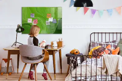Pizarra magnética para dibujar diseño olas modernas