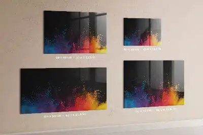 Pizarra magnética con rotulador diseño explosión de colores