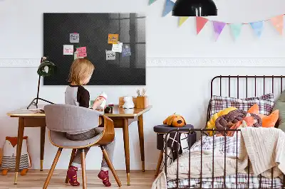 Pizarra magnética con rotulador diseño de abstracción oscura