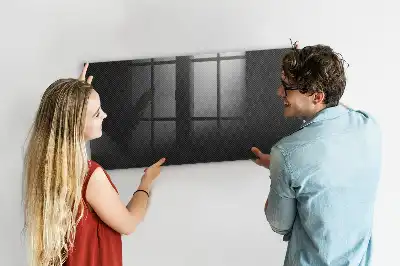 Pizarra magnética con rotulador diseño de abstracción oscura