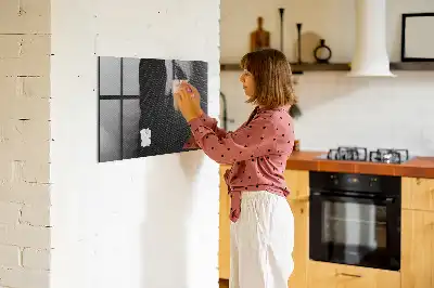 Pizarra magnética con rotulador diseño de abstracción oscura