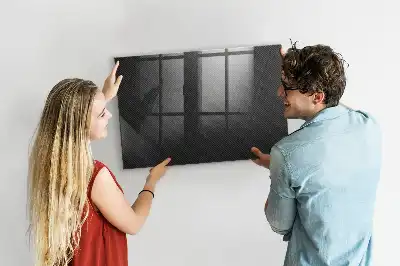Pizarra magnética con rotulador diseño de abstracción oscura