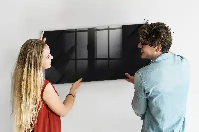 Pizarra magnética para dibujar con diseño de patrón para pared oscura