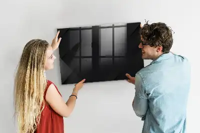 Pizarra magnética para dibujar con diseño de patrón para pared oscura