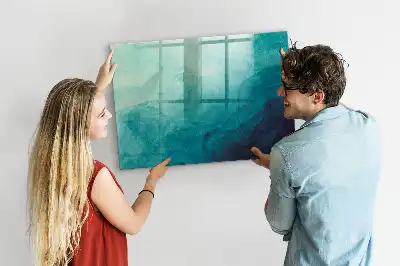 Pizarra magnética con rotulador diseño abstracción de profundidad