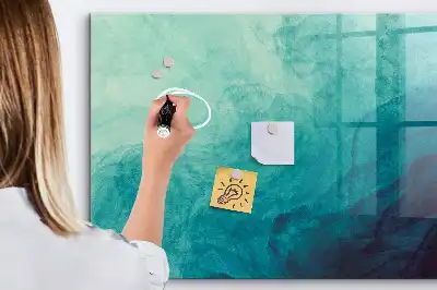 Pizarra magnética con rotulador diseño abstracción de profundidad