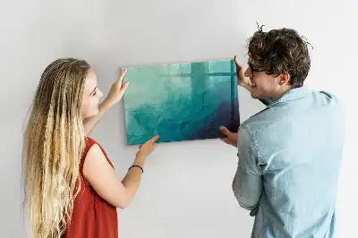 Pizarra magnética con rotulador diseño abstracción de profundidad