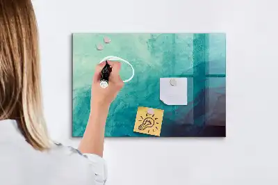 Pizarra magnética con rotulador diseño abstracción de profundidad