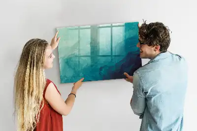Pizarra magnética con rotulador diseño abstracción de profundidad