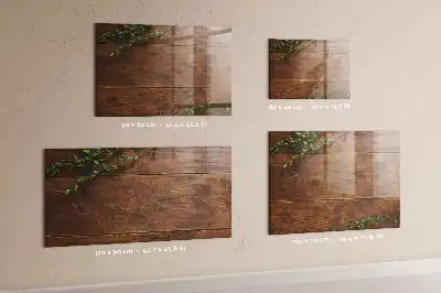 Pizarra magnética con rotulador de madera rústica
