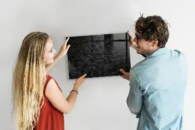 Pizarra magnética para dibujar con diseño de pared de ladrillos oscuros