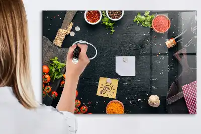 Pizarra magnética con rotulador accesorio de cocina