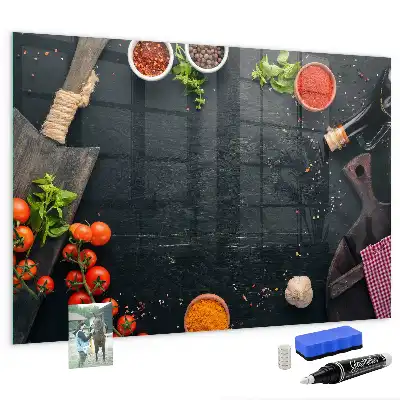 Pizarra magnética con rotulador accesorio de cocina