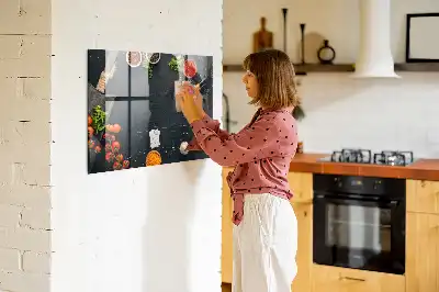 Pizarra magnética con rotulador accesorio de cocina