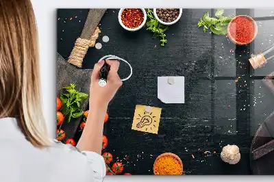Pizarra magnética con rotulador accesorio de cocina